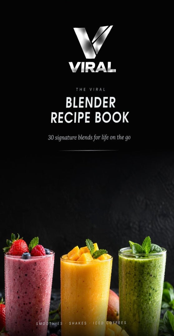 The VIRAL Blender Recipe Book cover