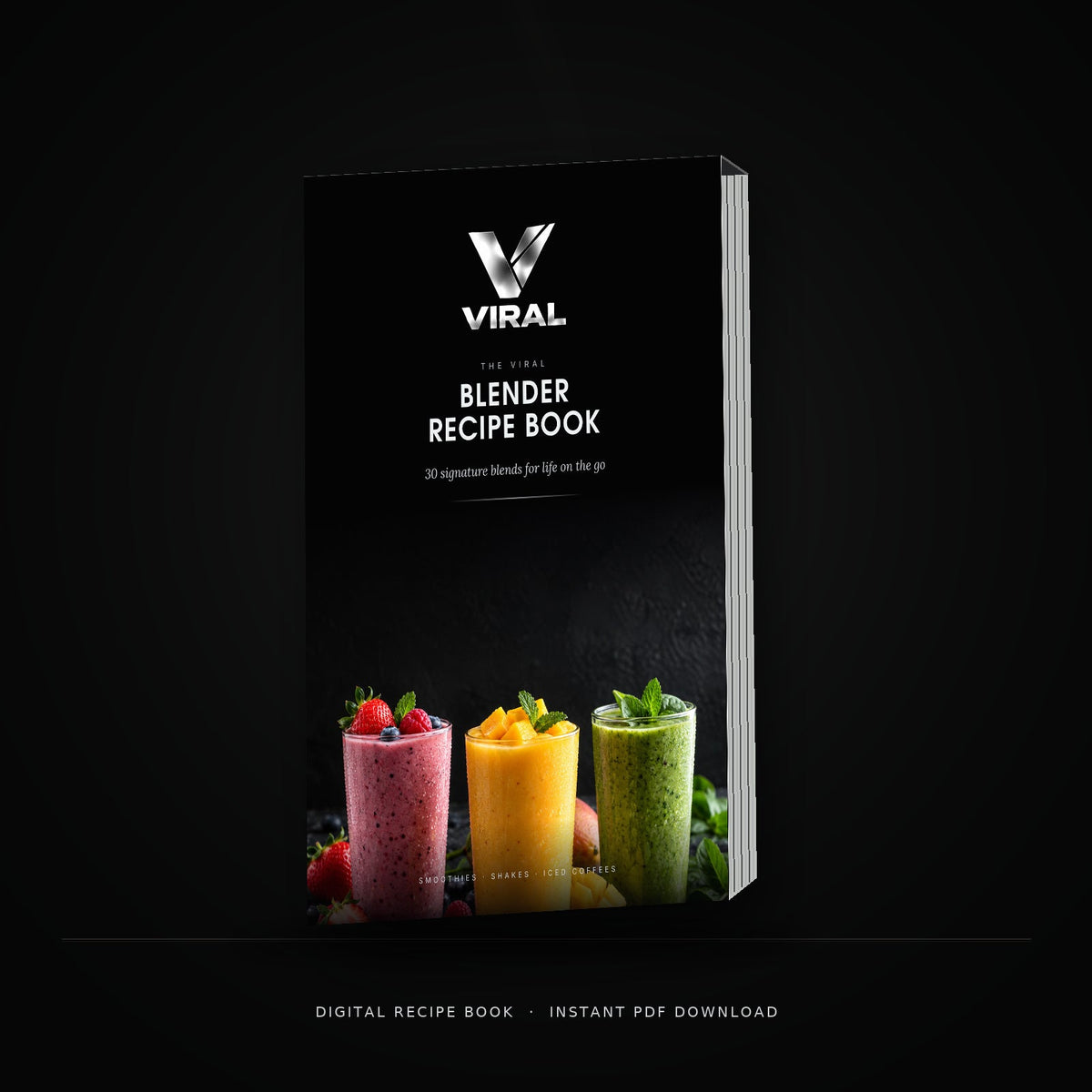The VIRAL Blender Recipe Book — digital PDF 3D preview